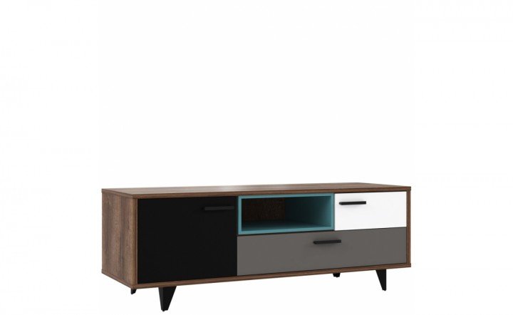 Тумба RTV RAVEN RVXT131 Forte дуб благородный / серый / белый / черный